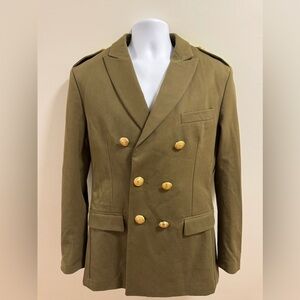 Palm Angels Double Breasted Hi-Vis Military Blazer, Green, Size 50, New With Tag